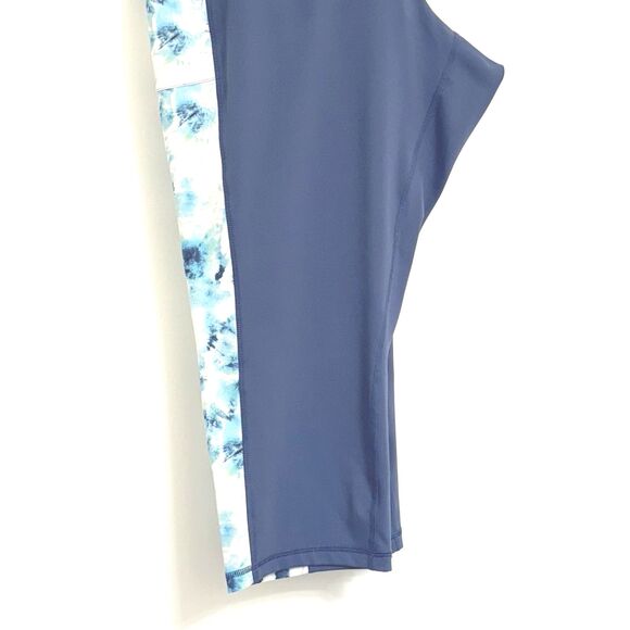 Livi Active by Lane Bryant Women's Sz 3X(22/24) Slate Blue Wicking Capri Legging - Picture 4 of 15